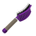 2021 Wholesale Salon Hairdressing Wooden Paddle Hair Brush Hair Extension Comb Plastic Hair Massage Brush